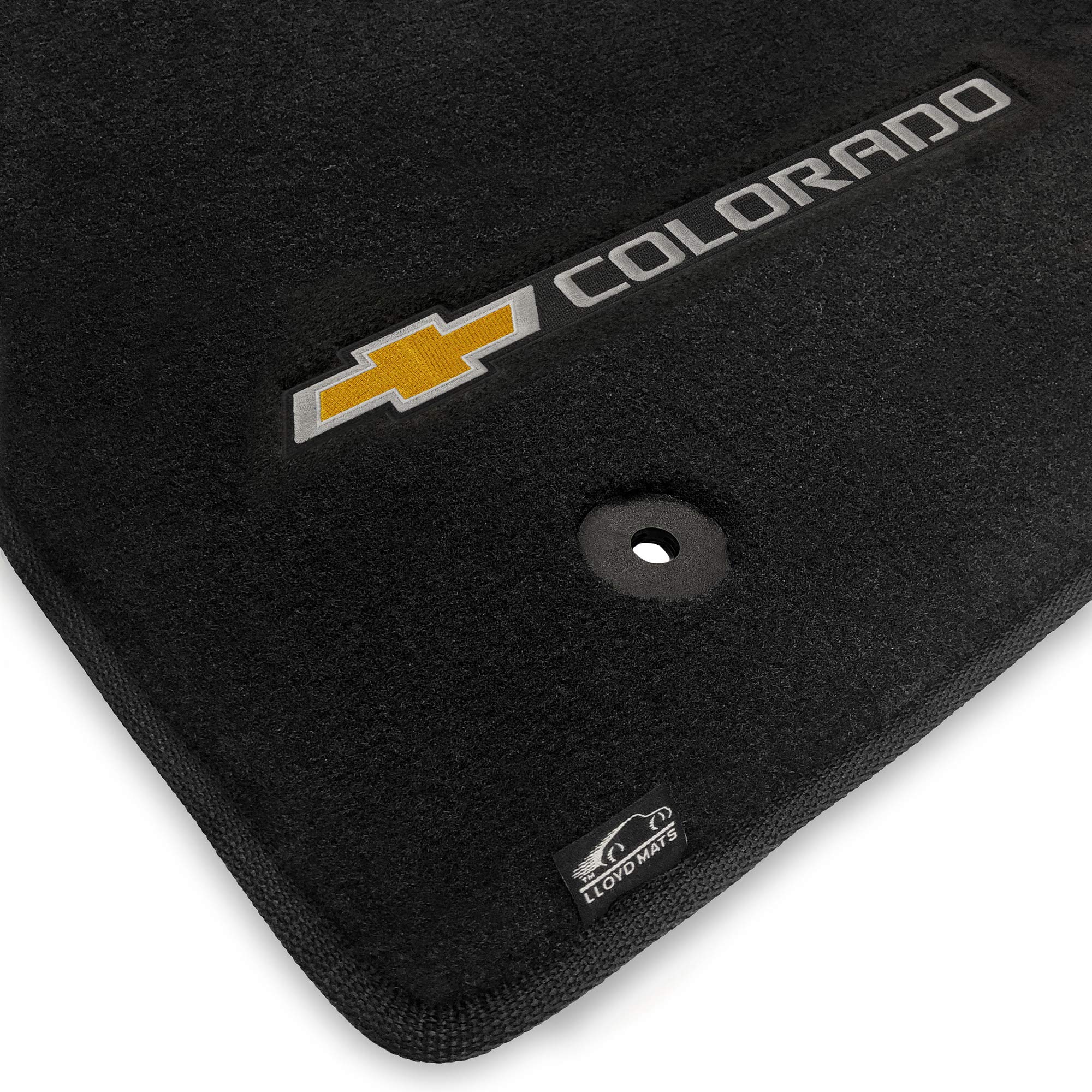 Lloyd Mats Custom-Fit Carpeted Floor Mats Premium Luxury Car Floor Liners for Chevy Colorado 2015-2022 (Charcoal, 2PC - Fronts)