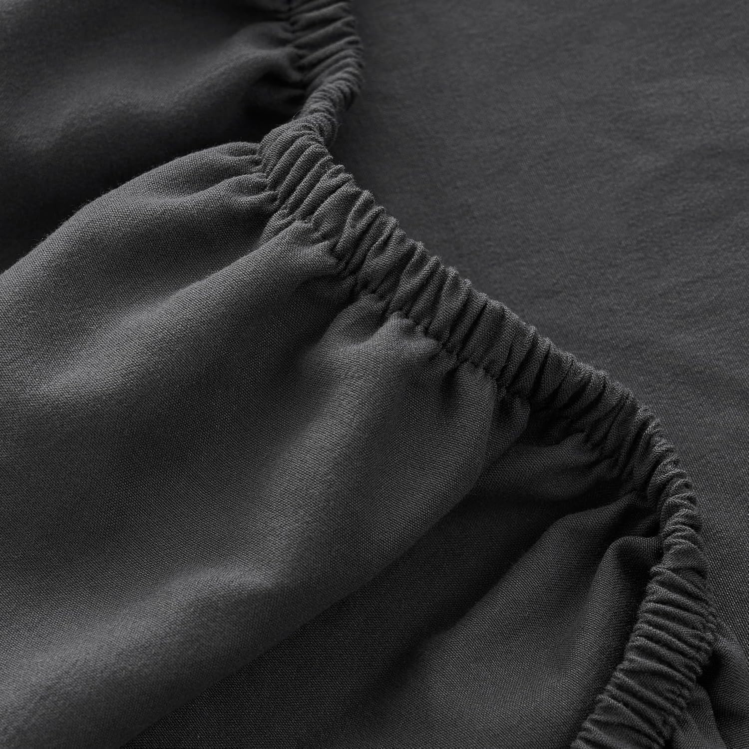 UGG Queen Sheet Set - 4 Piece Soft & Cozy Bedding with Deep Pocket Fitted Sheet (Fits Up to 15”), Flat Sheet and 2 Pillow Shams - Lightweight Sheets for Home & Bedroom, Dark Gray (Devon)