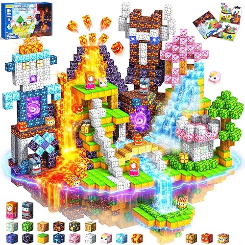 COOLJOYA Bloques Magneticos Construccion Niños,150 Piezas Construcciones Magneticas Niños,Piezas Magneticas,Juguete Creativo Montessori para 3 4 5 6 7 8 9 10 Años,Alto Rendimiento - Chollo en Juguetes y juegos