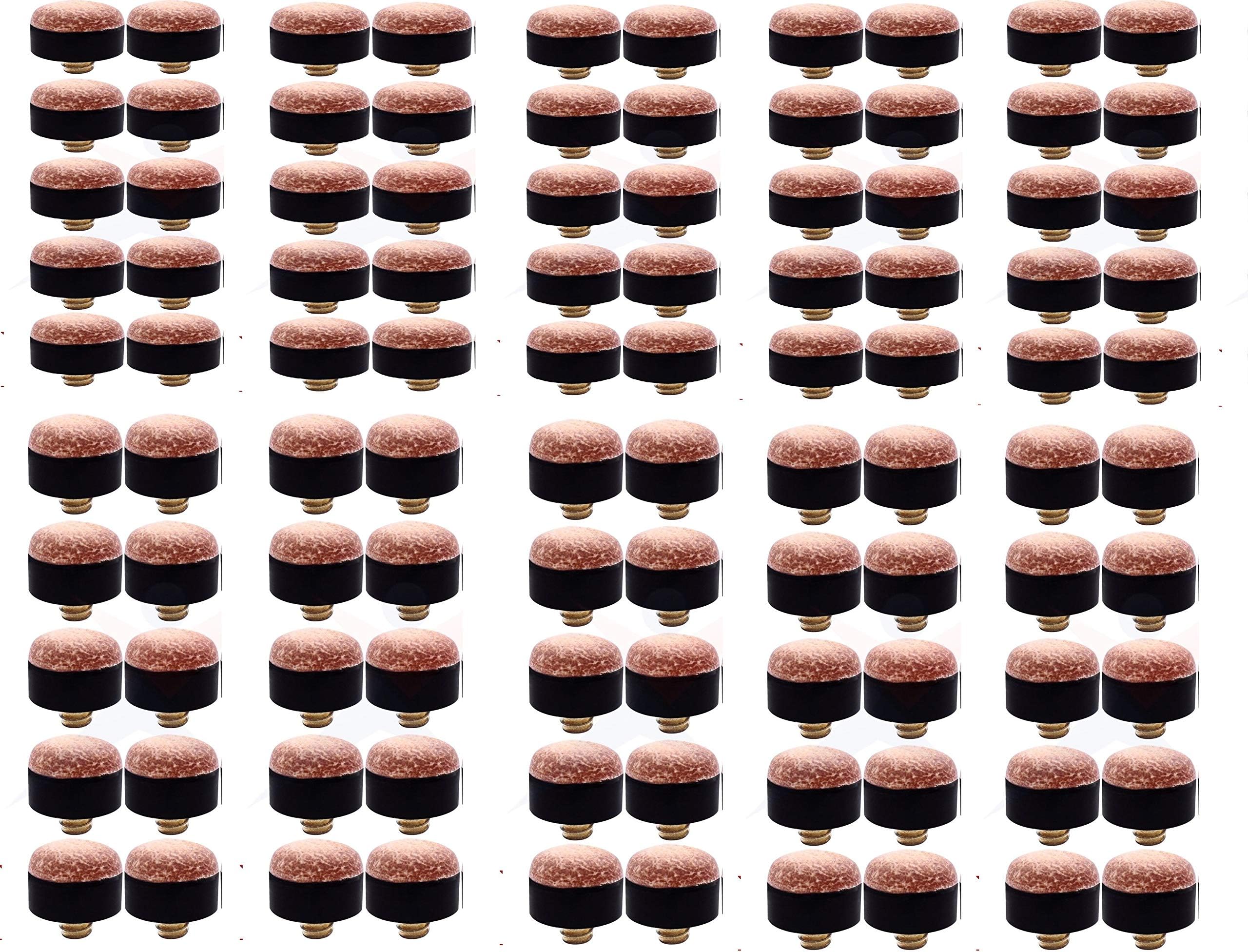 Homegames 100 x 10mm Pool Snooker Billiards Screw on Cue Tips by Unknown