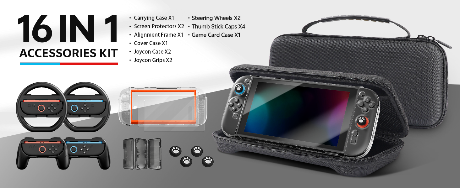 Amazon.com: Accessories Bundle for Nintendo Switch 2, 16-in-1