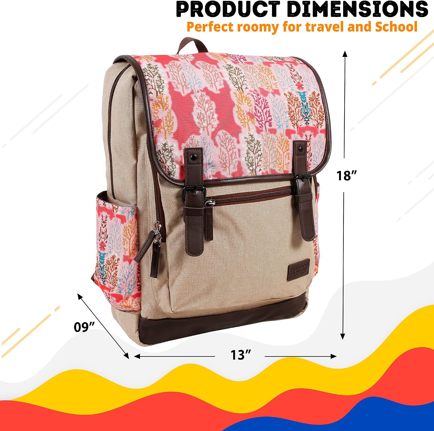 Up To 60% OFF J World New York Franklin Laptop Backpack, Pink Forest, One Size Flash Deals - 40% OFF J World New York Franklin Laptop Backpack, Pink Forest, One Size