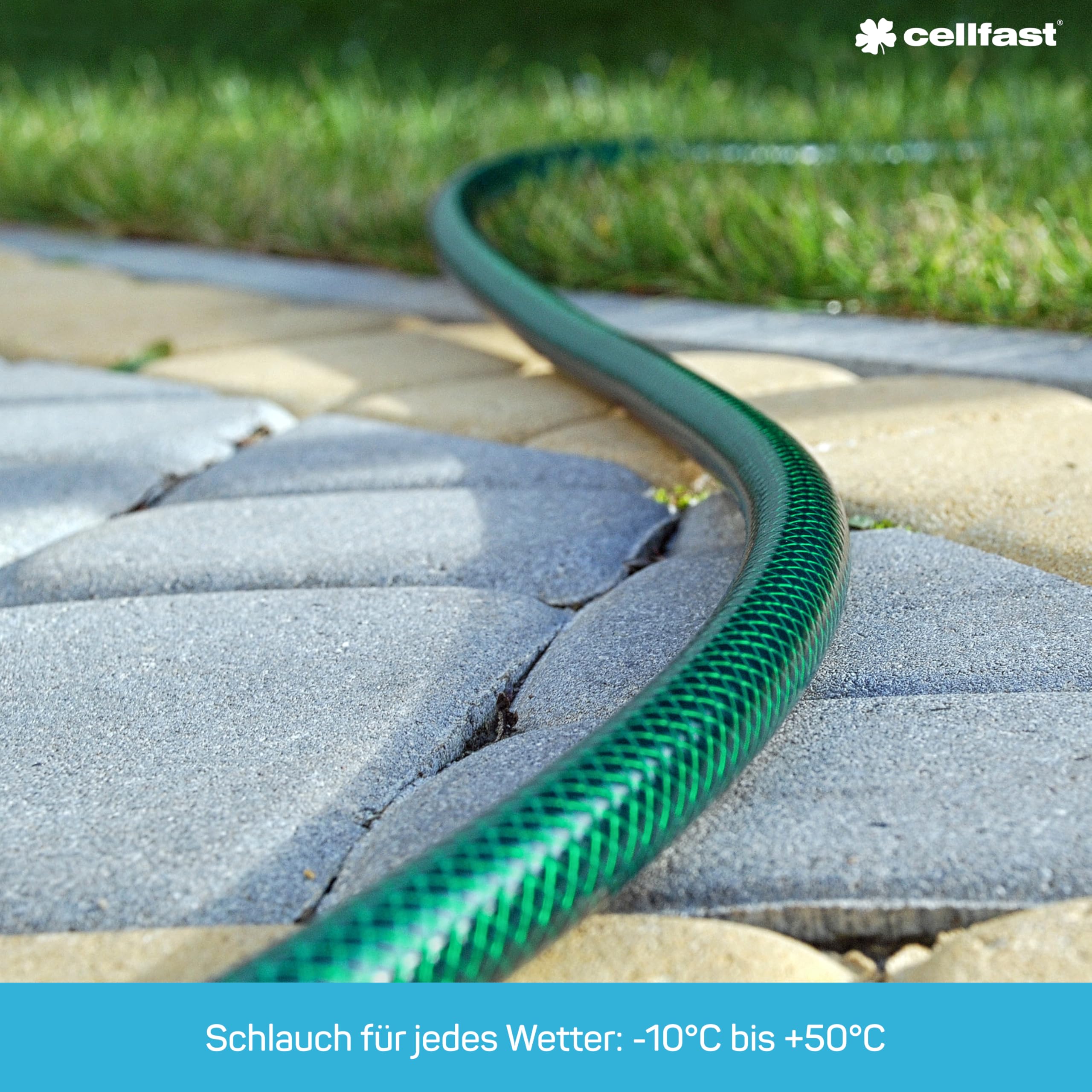CELLFAST Gartenschlauch 3 Lagiger Wasserschlauch Aus Polyesterkreuzgewebe Für Garten Flexibler Bewässerungsschlauch UV Beständig Anti Algen 20 Bar 5 4 Zoll 20 Meter Economic