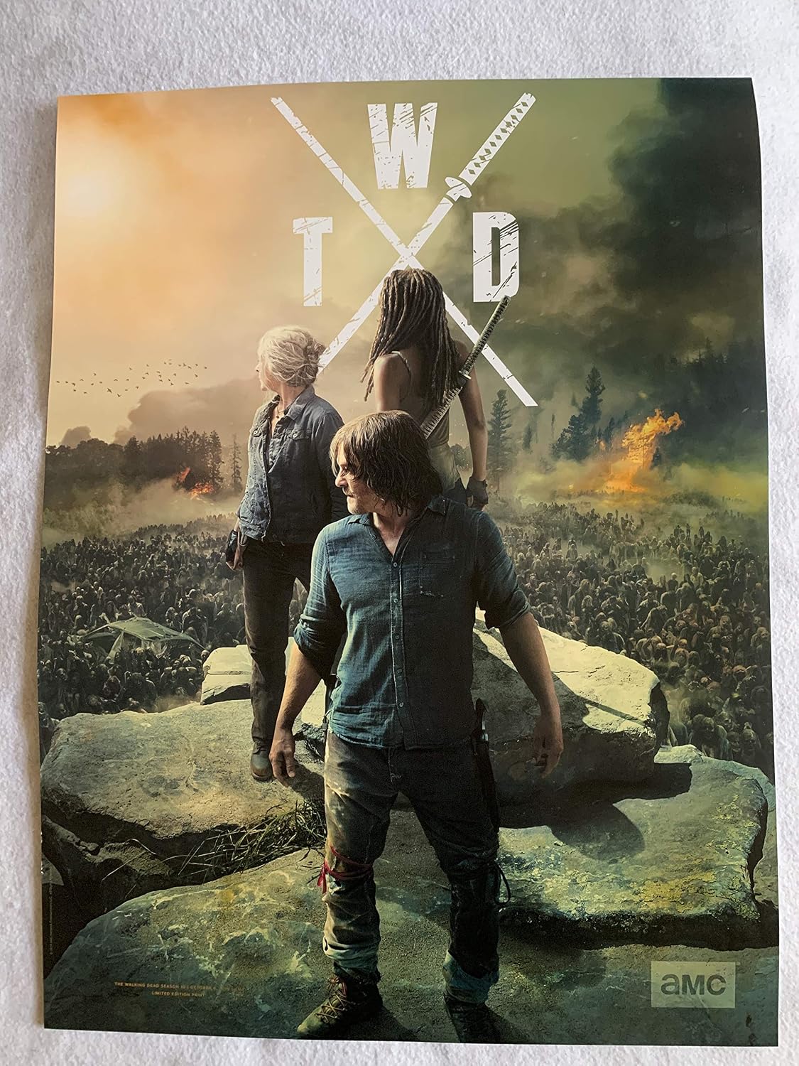 WALKING DEAD 18"x24" Original Promo TV Poster NYCC 2019 Limited Edition Darryl Carol Michonne