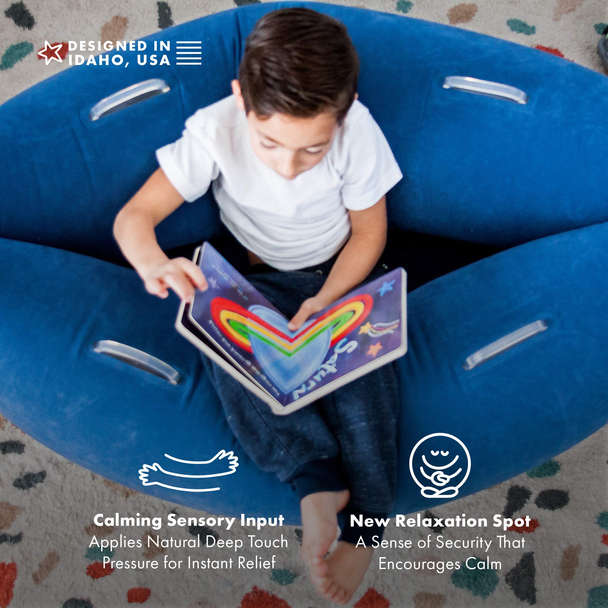 Buy Harkla Hug Autism Sensory Chair (48 inches) Inflatable Sensory