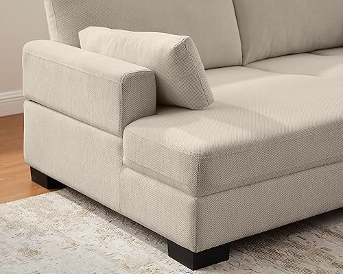 Miniatura 6 de VANOMi Sofá biplaza multifuncional, se convierte fácilmente de sofá a sofá cama, cómodo cojín de asiento grueso, adecuado tanto para salas de estar