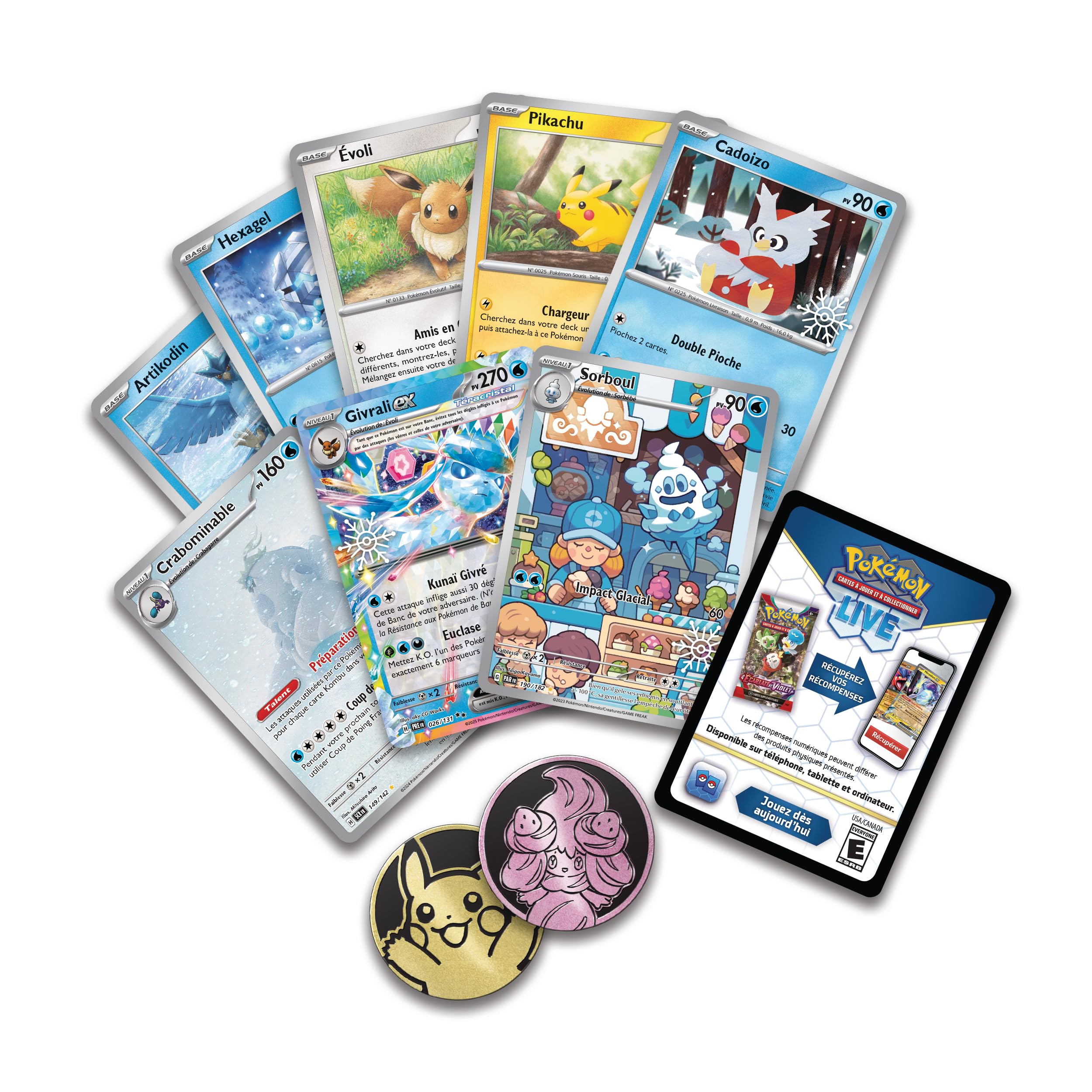 Pokémon : Kalendarz świąteczny (8 błyszczących kart promocyjnych, 6 boosterów, 7 opakowań rekreacyjnych i więcej)