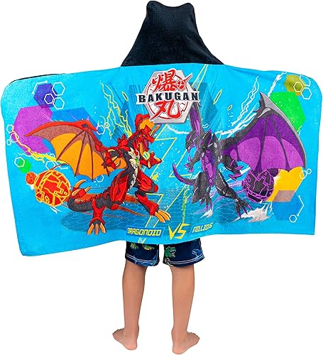 Miniatura 35 de Franco - Toalla de rizo de algodón suave con capucha para niños, para uso en baño y playa, 24 x 50 pulgadas, Jurassic World: Mundo Jurásico