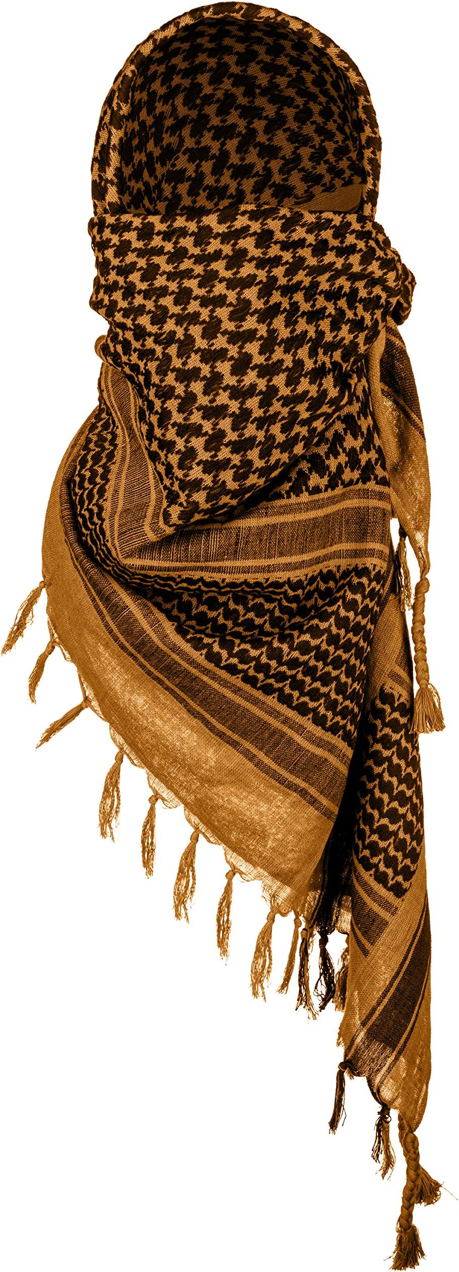 100% Cotton Shemagh Tactical Military Keffiyeh Head Neck Scarf Wrap Emergency Towel
