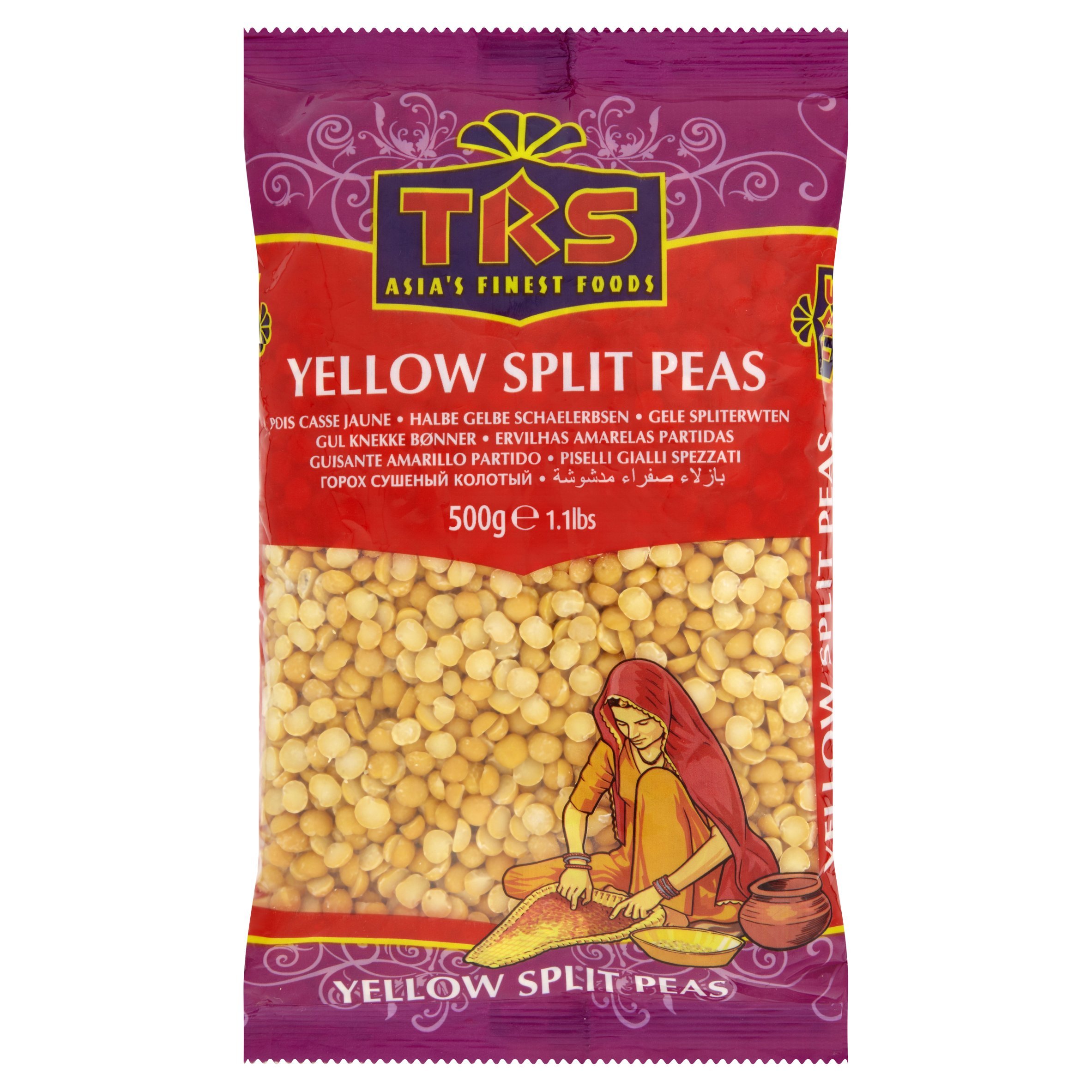 TRS Guisantes partidos amarillos 500 g (Paquete de 10)