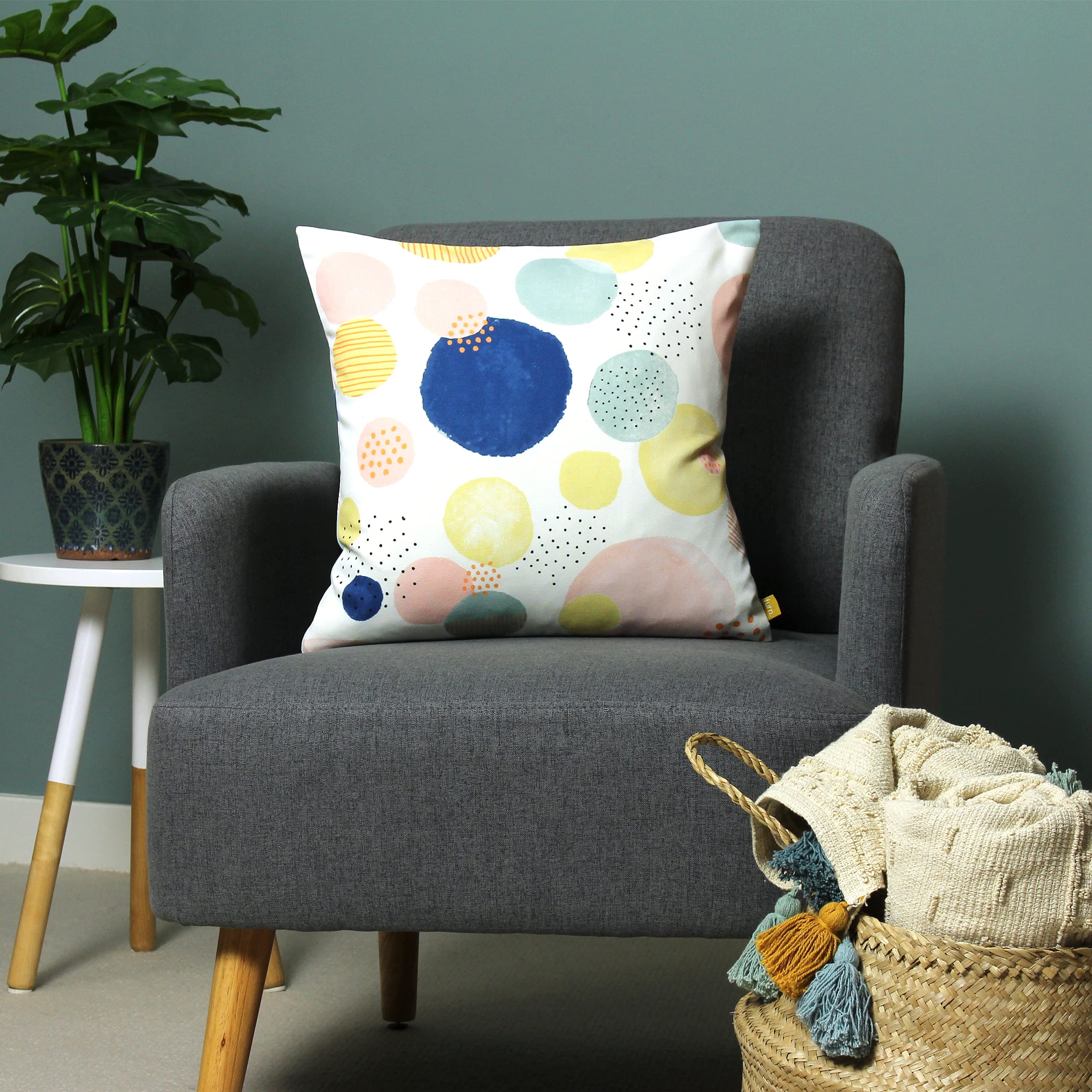 furn. Dottol Recycled Feather Filled Cushion - Twin Pack