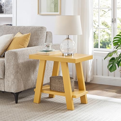 Miniatura 9 de Roundhill Furniture Athens - Mesa auxiliar de madera contemporánea, color negro Negro,Gris,Azul marino,Verde