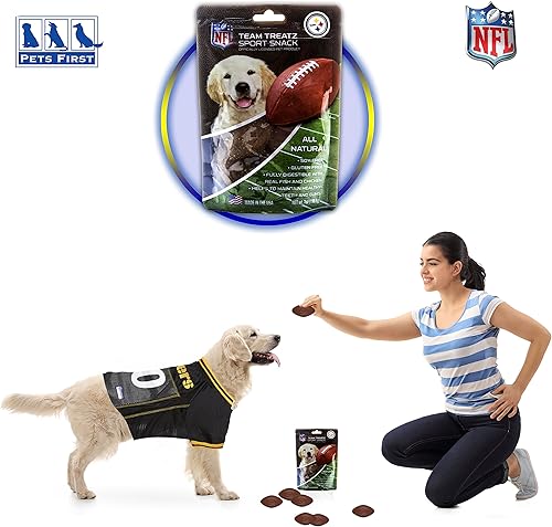 Miniatura 20 de NFL San Francisco 49Ers - Caja de regalo para mascotas con 2 juguetes para perros, 1 logotipo grabado natural para perros, 1 camiseta de la NFL, 1