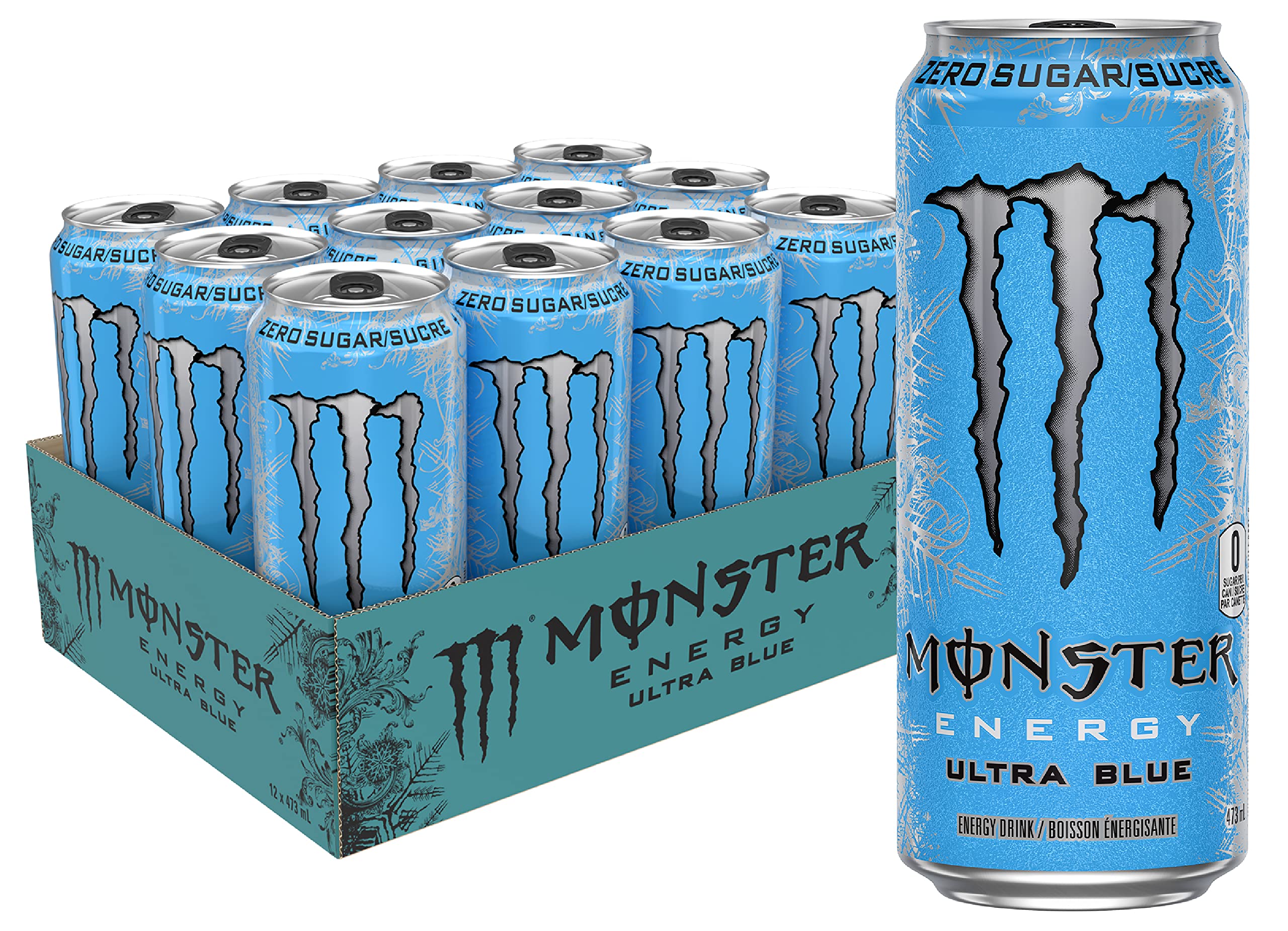MonsterUltra Blue Cans, 473mL, 12 Pack