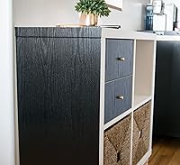 Vista 3 de d-c-fix Película autoadhesiva decorativa, madera negra, rollo de 26 x 78 pulgadas, paquete de 2