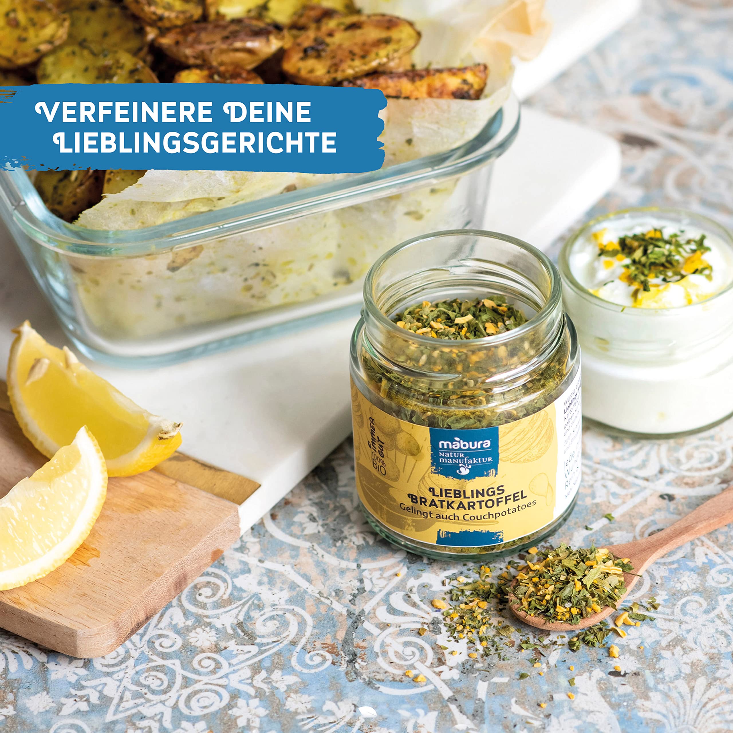 Gewürze Geschenkset - 100% BIO & Handmade – Das Geschenk zum Kochen für Frauen & Männer – Gewürz Set in schöner Geschenk Box – 6 Gewürze aus aller Welt – vegan – glutenfrei – weizenfrei