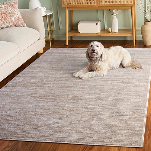 Miniatura 8 de SAFAVIEH Vision Collection VSN606F- Tapete de 3 pies x 5 pies, crema, moderno, ombré, no desprende pelo, fácil cuidado, para zonas de alto tráfico,