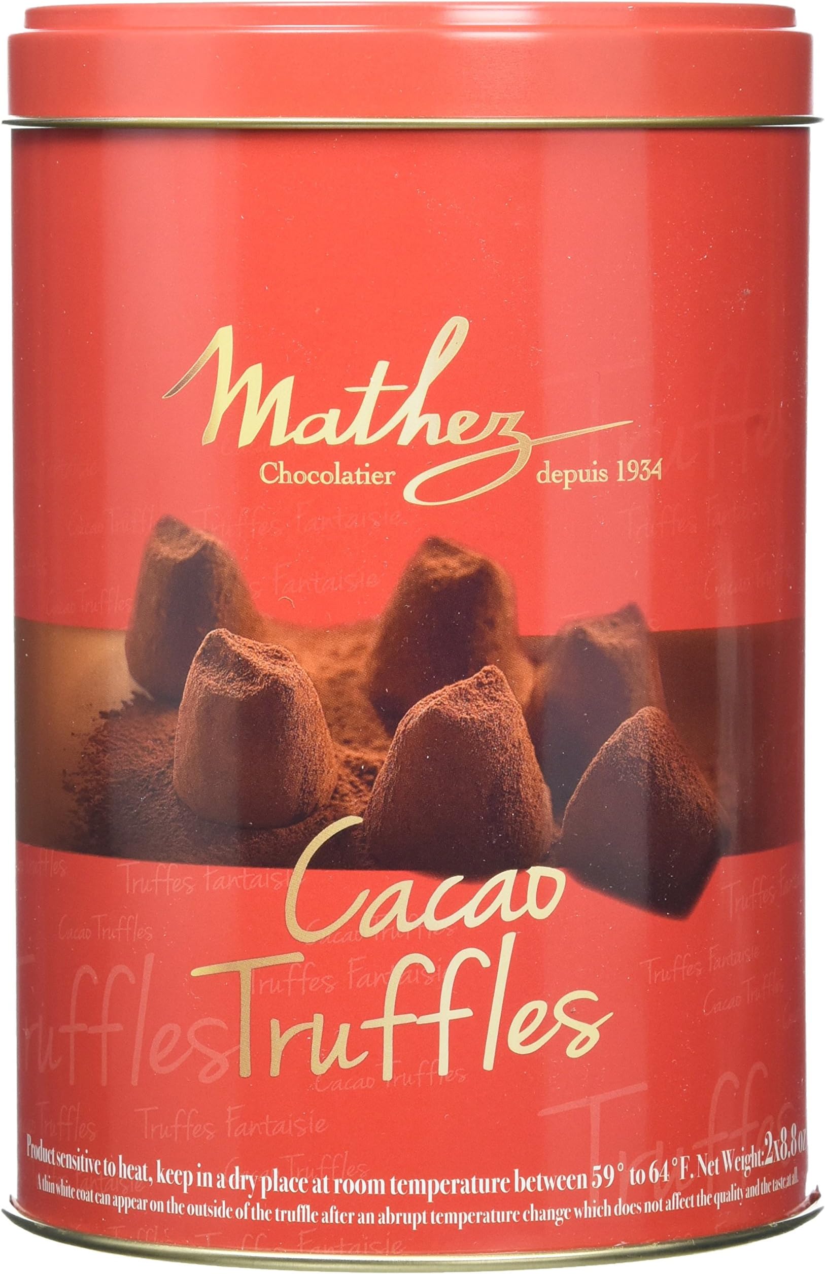 Mathez Fine French Cocoa Truffles (Pack Of 2)
