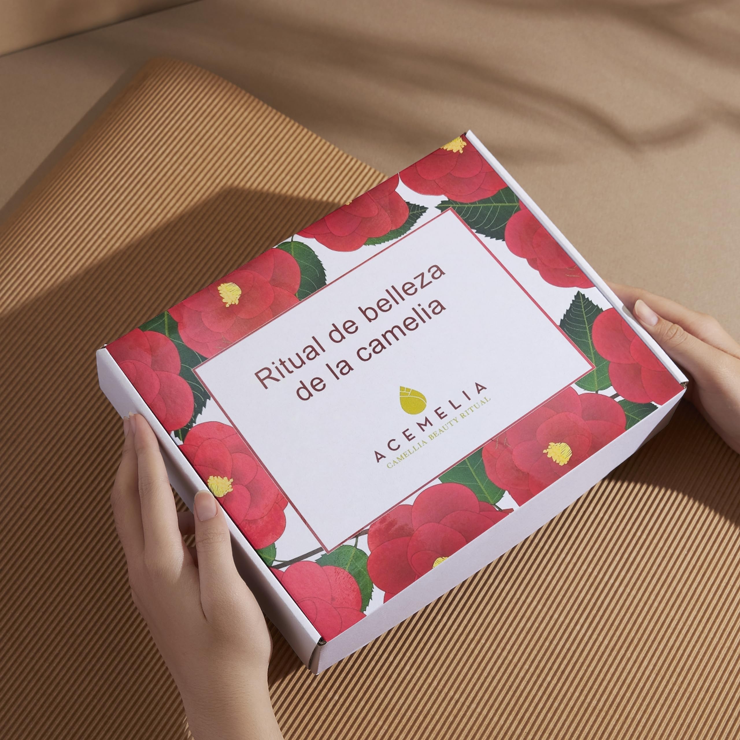 Pakiet rytualny piękno kamelii | Japoński rytuał SAHO z produktami z oleju kameliowego | Zestaw kosmetyczny do twarzy | Luksusowy pakiet kosmetyków | Pełna rutyna twarzy | Oryginalne prezenty dla