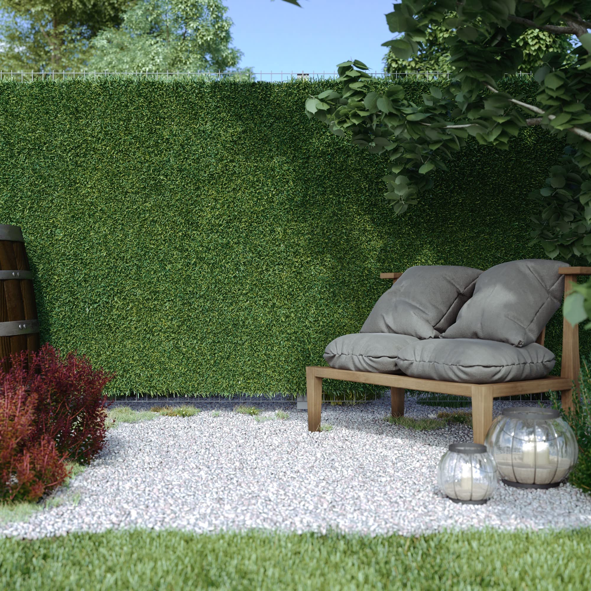 pflanztopf eckig grau Blumentopf eckig 41 x 41 cm Ecostone Pflanzkübel Pflanztöpfe aus Recyc main image 1