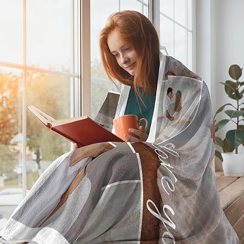 Miniatura 4 de Youltar - Manta personalizada con texto y collage de fotos, regalo de recuerdo de cumpleaños para papá, mamá, niños, perros, amigos o pareja (30 x