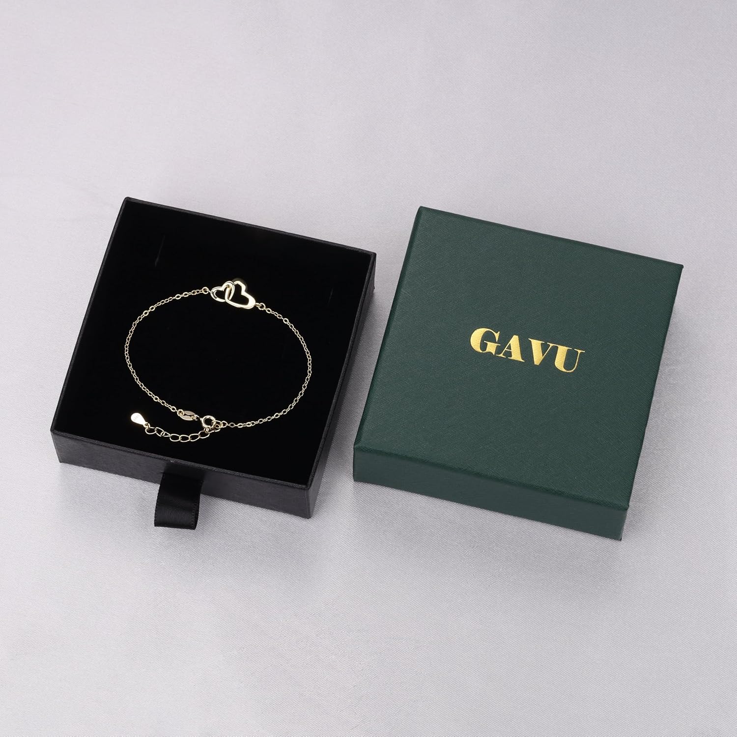 GAVU 925 Sterling Silver Heart Bracelet for Women, Dainty Silver Charm Bracelet for Women - Image 6