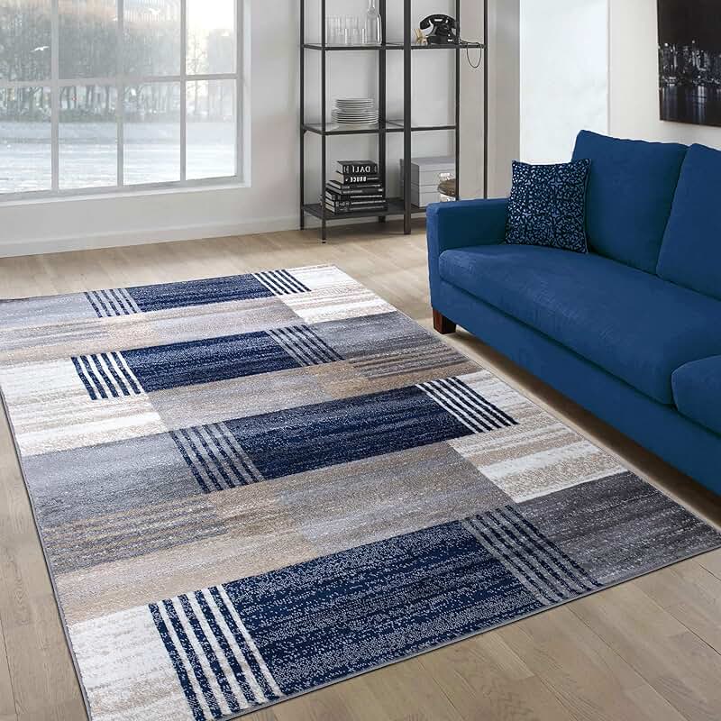 Amazon.co.uk navy rug