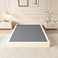 Vista 16 de Somier Queen de 9 pulgadas, solo somier de alto perfil tamaño Queen, base de colchón con marco de metal resistente, fácil montaje, sin ruido