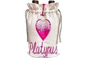 I Love Platypus Wine Bag