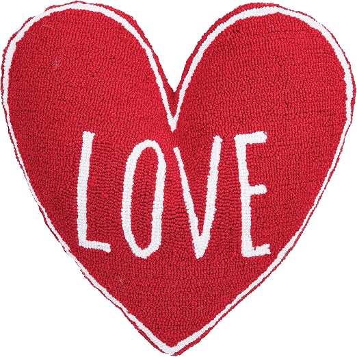 C&F Home Heart Shaped Hooked Pillow - Thumbnail 3