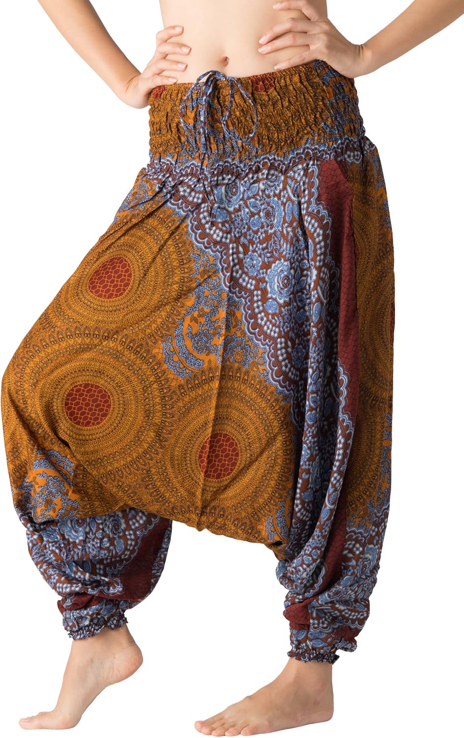 B BANGKOK PANTS Women's Harem Pants Jumpsuit Hippie Clothes