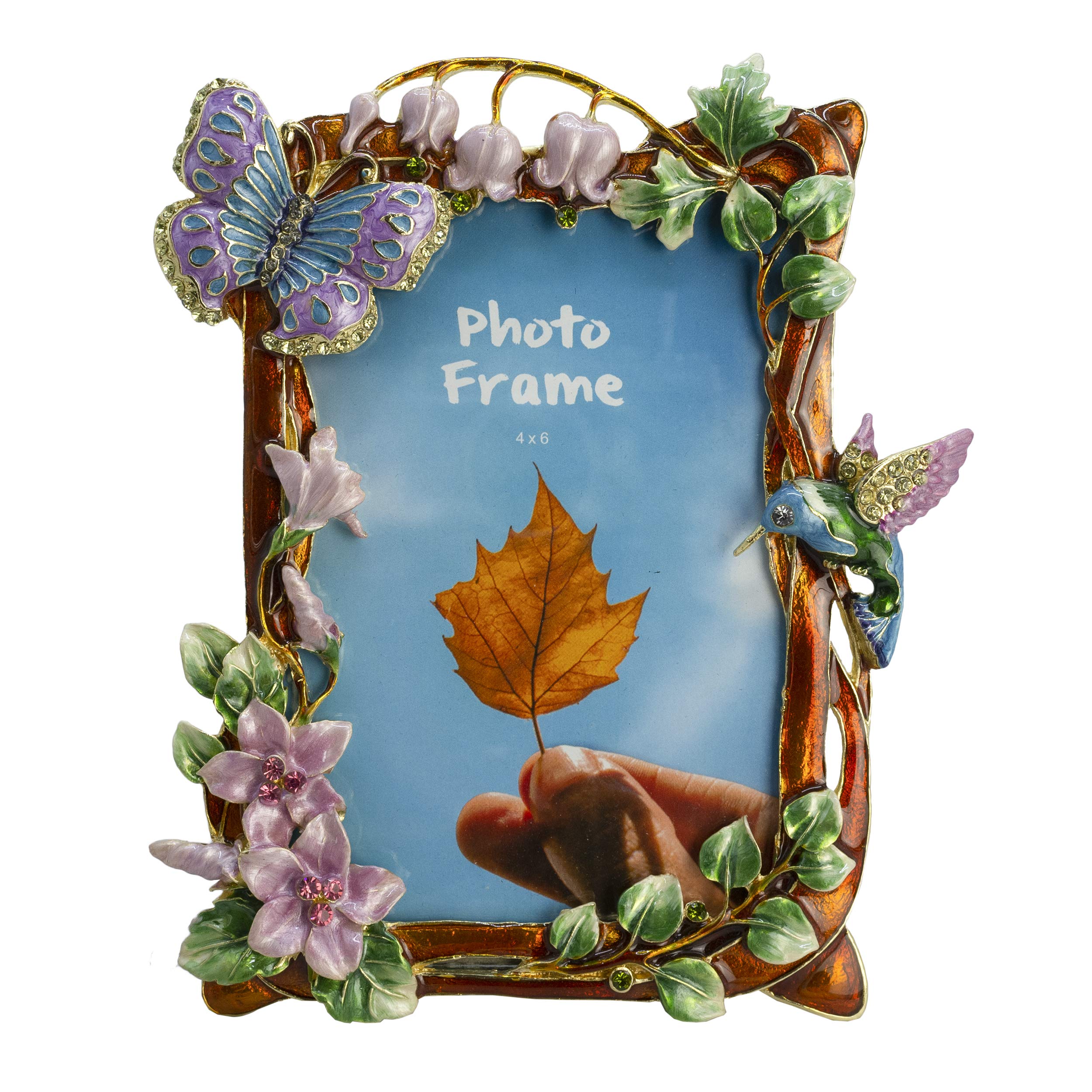 フォトフレーム   PICTURE FRAMES Amazon.com - Tricune Floral Picture Frame 4x6, Vintage Photo