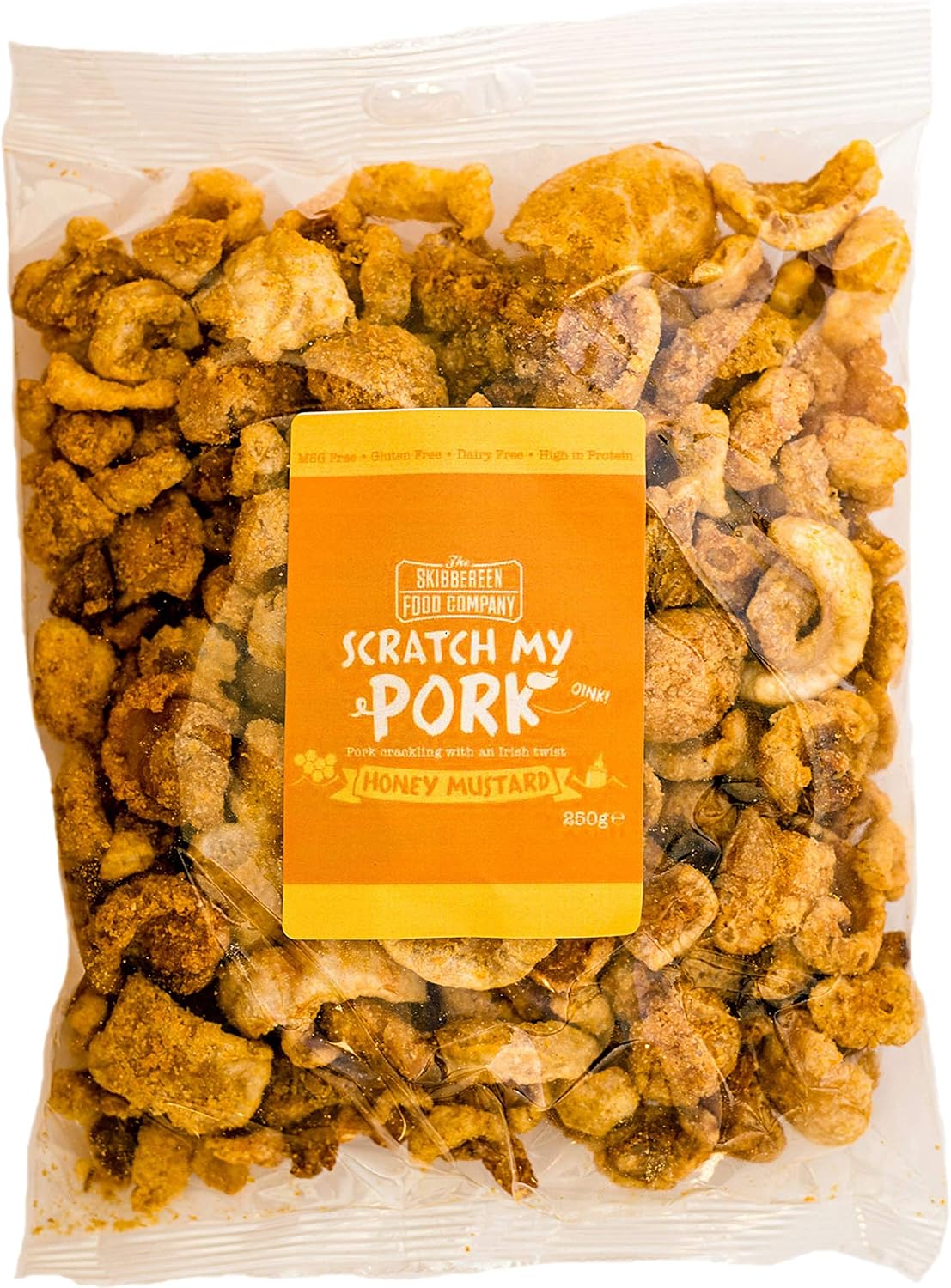 Scratch My Pork Bulk Pork Crackling Honey Mustard Gluten Free Pork