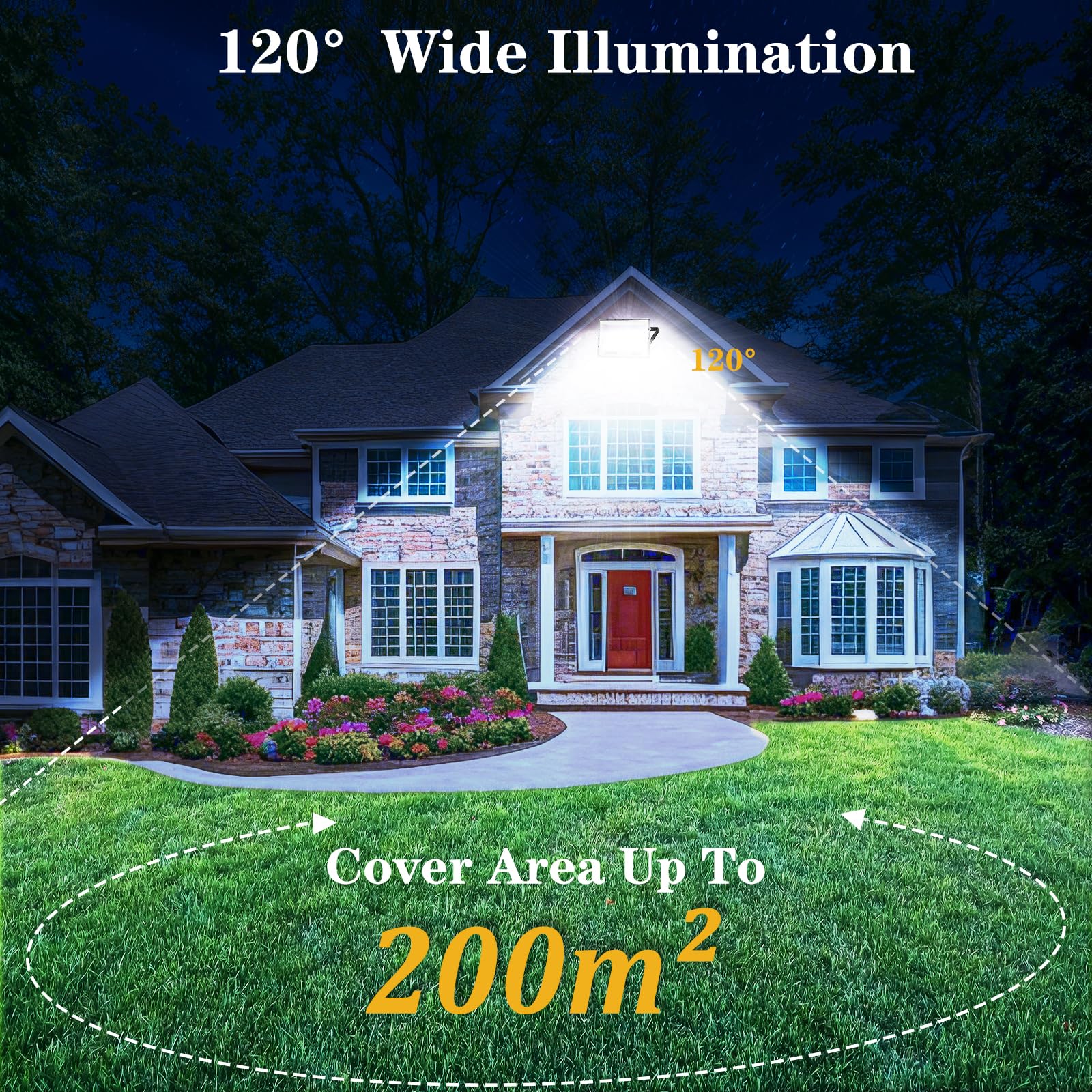 Faro LED 200W ANNIFUNLY 20000LM - Impermeabile IP67, 6500K Bianco Freddo, Per Esterni E Giardino - Foto 11