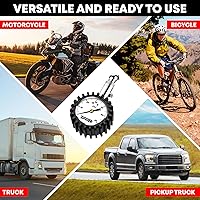 Vista 5 de Manómetro de presión de neumáticos para automóviles (certificado ANSI) Medidor de presión de aire premium para neumáticos - Fácil de leer que brilla