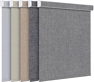 Grandekor Custom Roller Blinds for Indoor Windows Blackout, 100% Blackou...