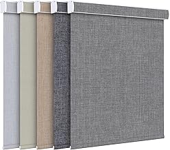 Grandekor Blackout Roller Blind with Cassette Cordless Made to Measure Width 40-200 cm Height 50-250 cm, Roller Blinds for Windows with Drilling Blackout Opaque Sun Protection for Living Room Bedroom