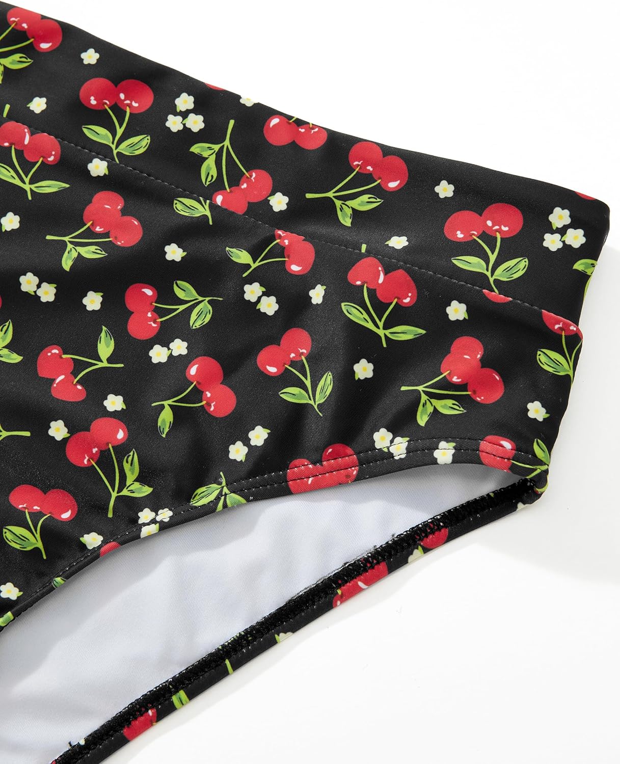 MOSHENGQI Women High Wasited Bikini Shoulder Strap 2 Piece High Cut String Swimsuits - Image 5