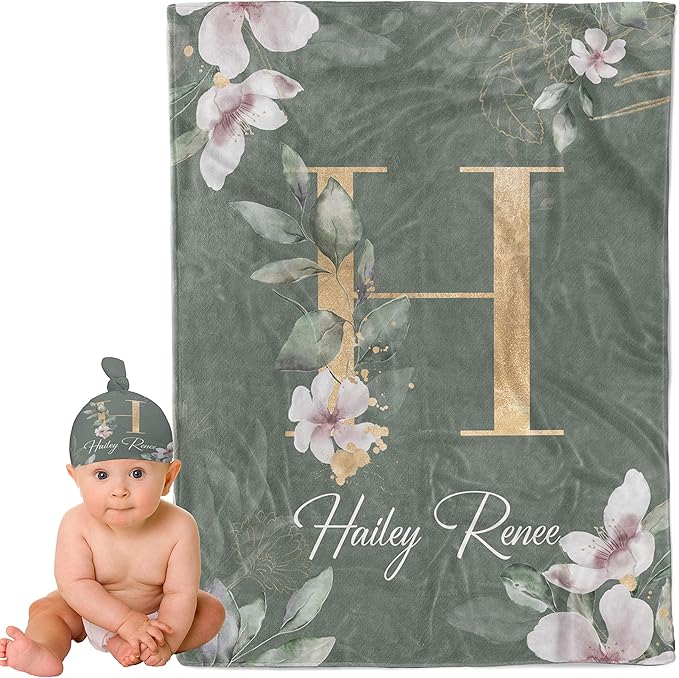 Personalized Baby Blankets for Boys Girls Personalized Baby