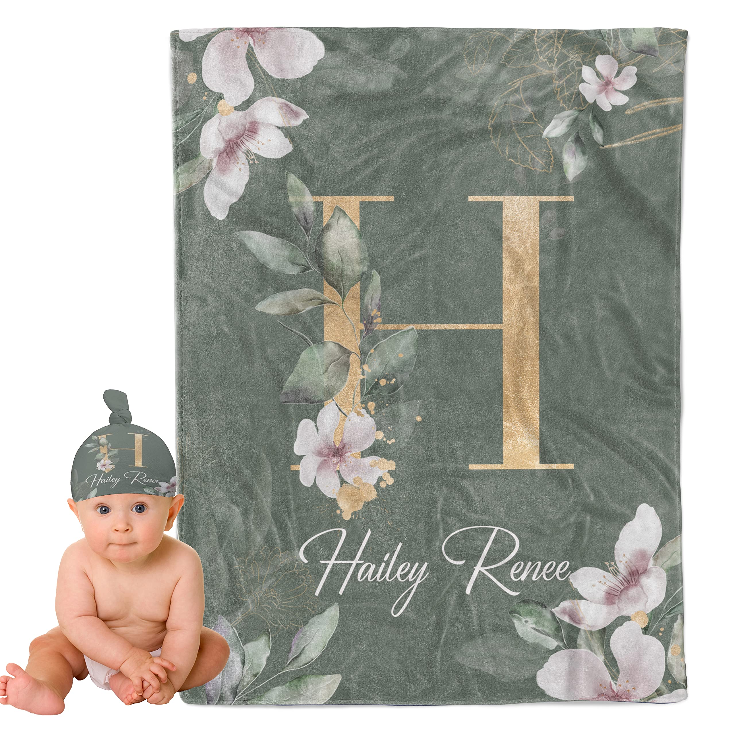 Capmome Personalized Baby Blankets for Boys Girls Personalized Baby Gifts Custom Baby Blankets for Girls Boys Personalized Items Custom Name Blanket