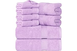 Utopia Towels Lavender 8-Piece Premium Towel Set