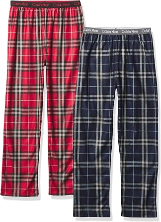 Calvin Klein Kids Boys Super Soft Brushed Micro Pajama Pant 2-Pack