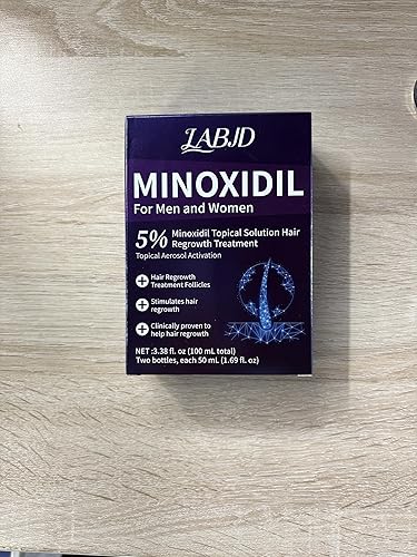 Minoxidil al 5% para hombres, 2 piezas de minoxidil para el crecimiento del cabello de hombres, suero de tratamiento tópico de minoxidil extra