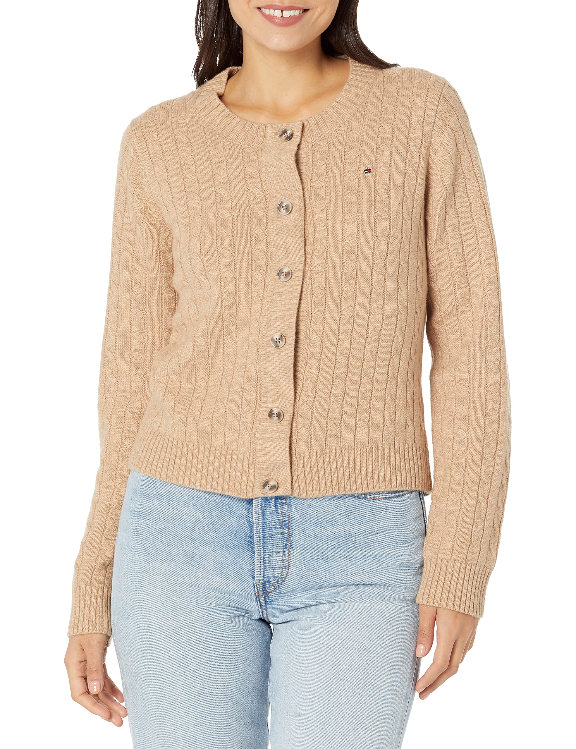Tommy Hilfiger Adaptive Sandra Rib Color-Block Cardigan