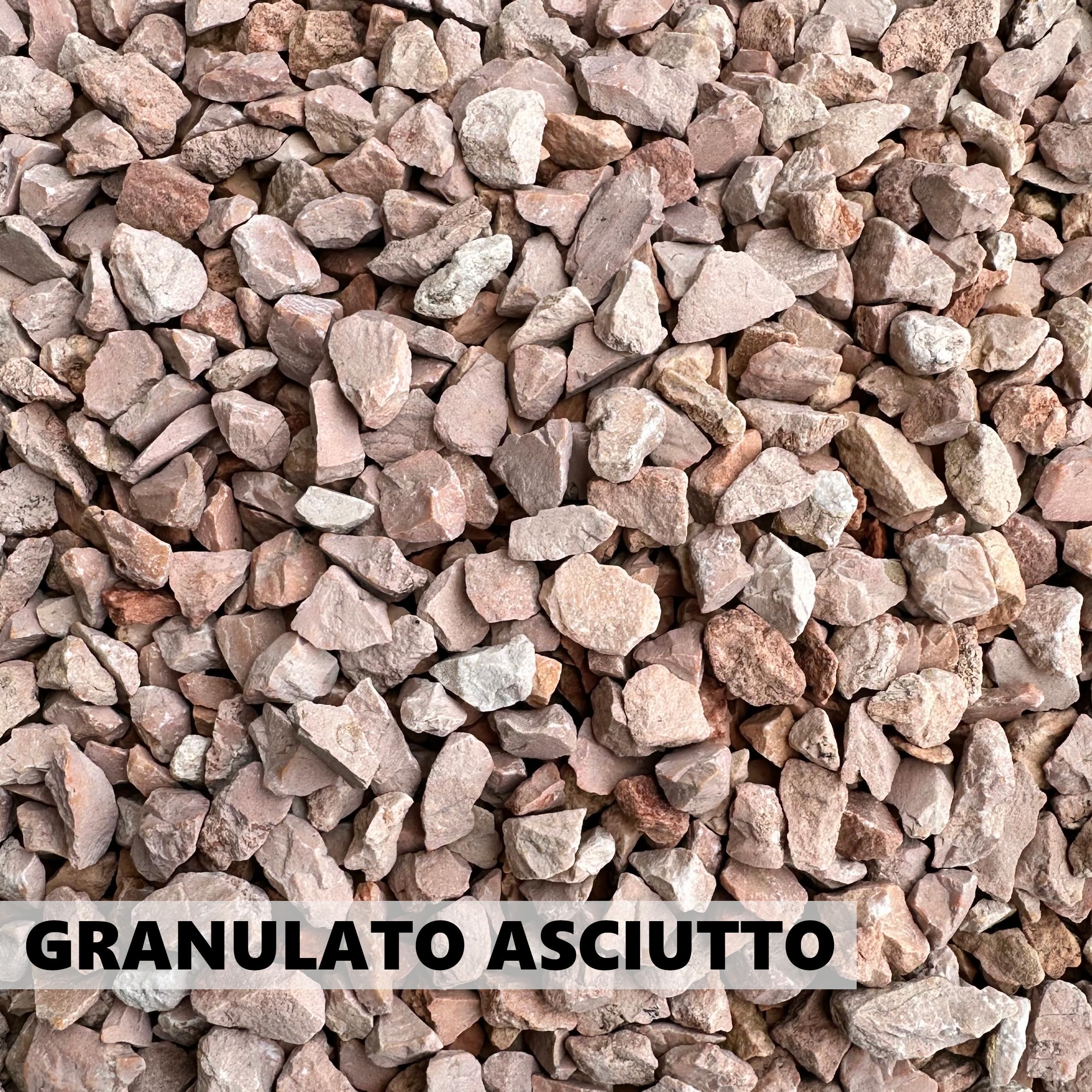 Sassi Decorativi per Giardino e Aiuole Granulato Marmo Rosso Verona 8/12mm Sacco 25kg