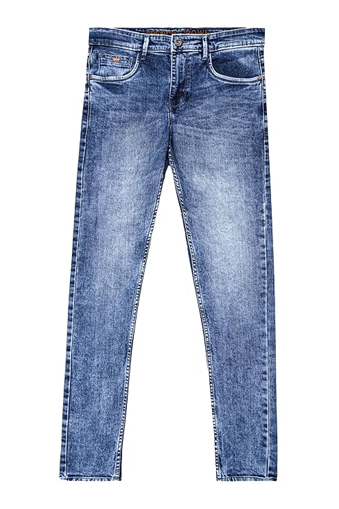 Buy FRENCH CROWN Rhino Blue Stone Wash Denim at Amazon.in