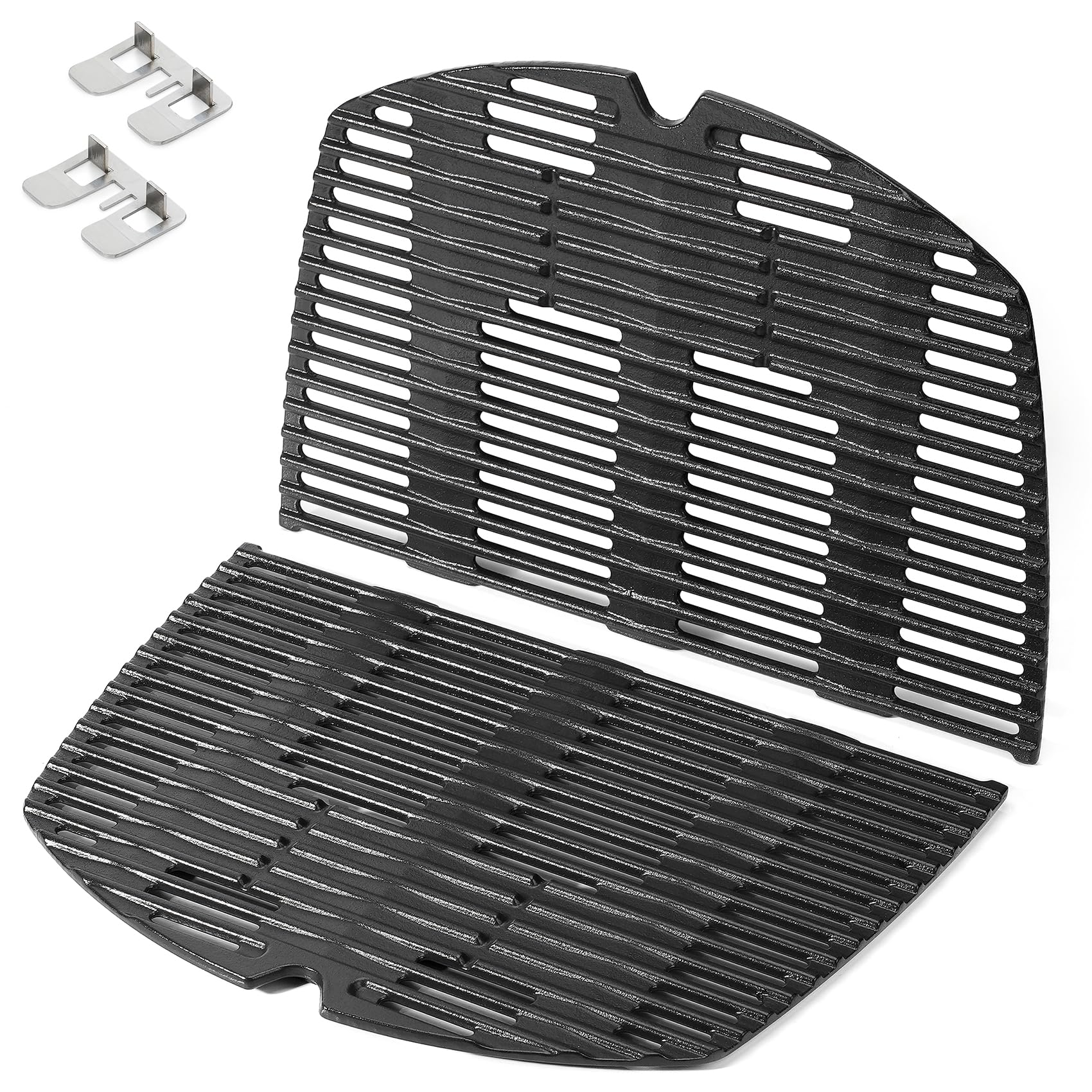 onlyfire Ghisa Griglia per Weber Q300 Q320 Q3000 Q3100 Q3200 Grill a Gas BBQ Grid Grill Ricambi Barbecue Accessori Set di 2
