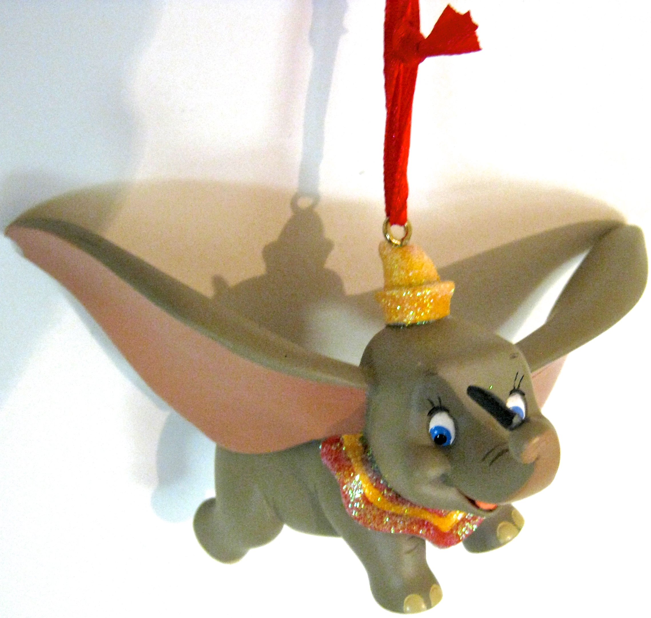 Ornement de Noël Dumbo volant la suspension de qualité aux finitions Disney