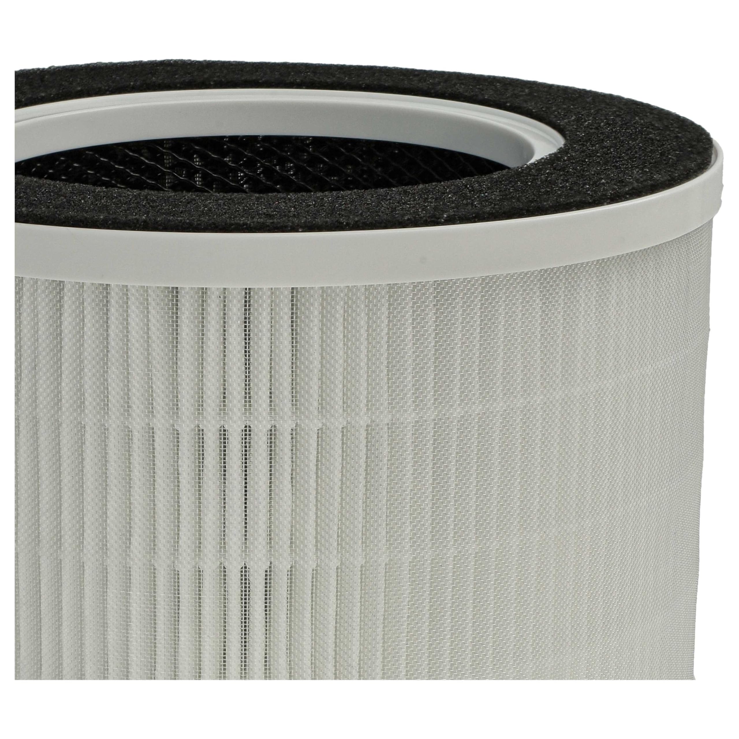 vhbw 3x filtro de aire compatible con Medion 50065868 purificador - Filtro combi prefiltro + HEPA + carbón activo