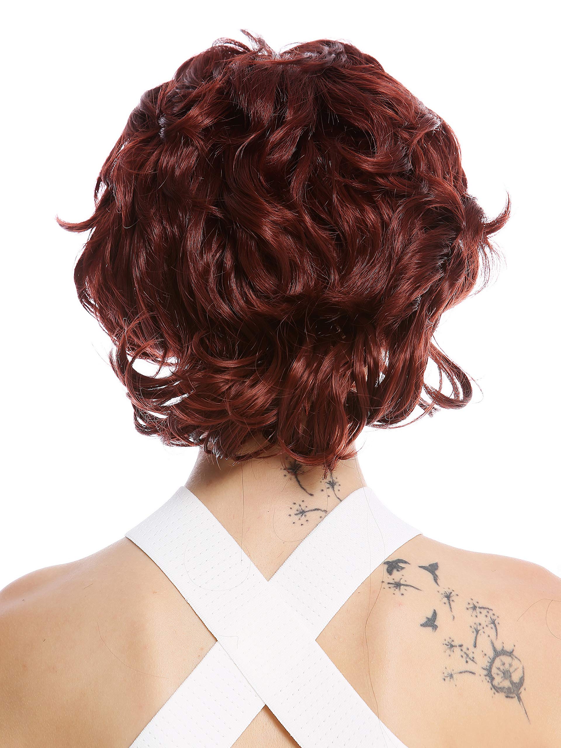 WIG ME UP - 90605-131 Halfwig Hairpiece Extension with braided hair circlet shoulder length wavy to curled light auburn copper brown - Image 3